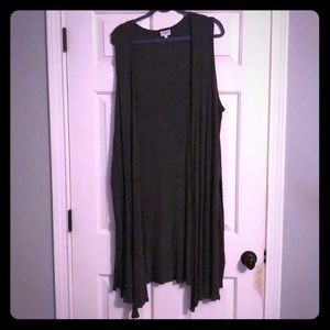 Lularoe dark grey Joy vest